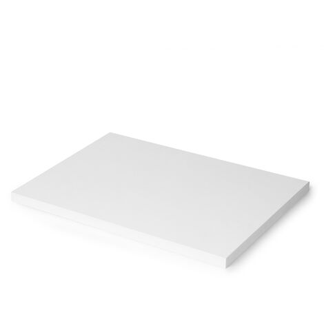 Emuca Piano da tavolo, 1150x750mm, spessore 30mm, Legno, Verniciato bianco