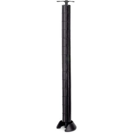 Colonna Passacavi in Tecnoplastica Emuca Hexa Nero