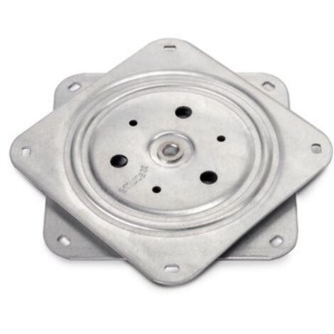 Piattaforma Girevole con Cuscinetti a Sfera 150x150 mm in Acciaio Emuca Zincato (1/10)