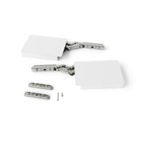 Emuca Braccetto per ante a ribalta verso l'alto Altius Lift, Forza 4000-9000 (extra high=XH), Acciaio e tecnoplastica, Bianco