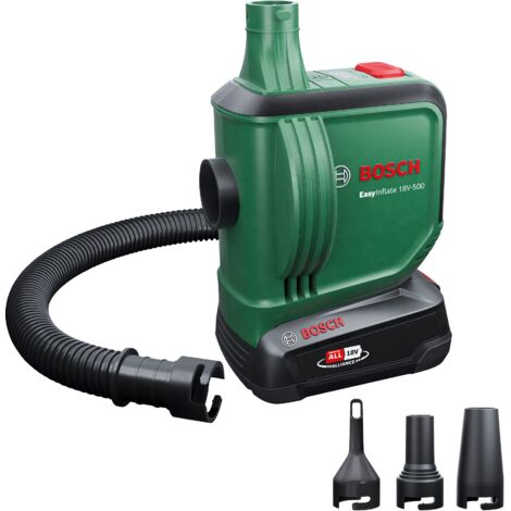 Bosch elektrische Luftpumpe EasyInflate 18V-500 (1x 2,0 Ah Akku, 18 V System, Karton)