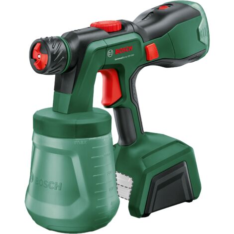 Bosch Akku-Farbsprühsystem UniversalSpray 18V-300 (zum Sprühen von Dispersions-/Latexfarben, Lasuren und Lacken, 2 m²/min, 1200-ml-Becher, 18V-System, ohne Akku)