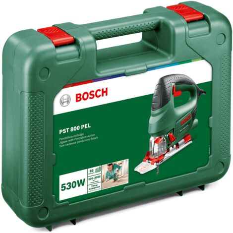 800 PEL Bosch PST in (530 mm) 80 Schnitttiefe Stichsäge Watt, Holz