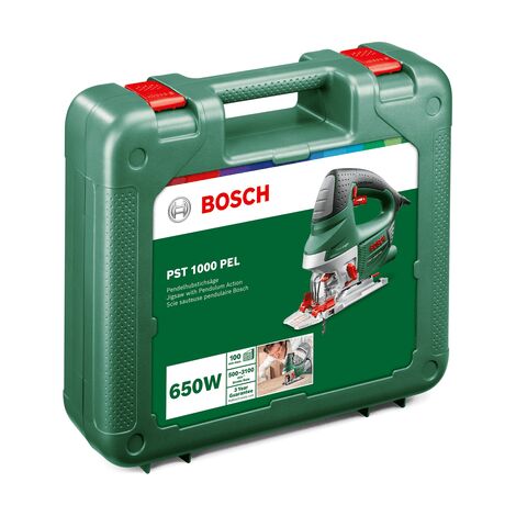 Bosch Watt, Stichsäge 1000 (650 PST 100 PEL Schnitttiefe mm) Holz in