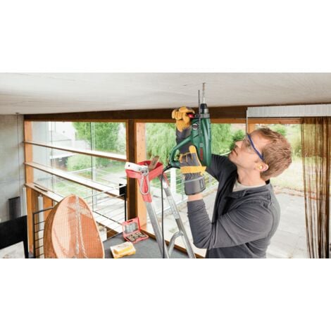 Bosch Bohrhammer PBH 2100 RE (550 Watt, SDS Bohrfutter, Tiefenanschlag, Zusatzhandgriff, BohrØ in Beton 20 mm)