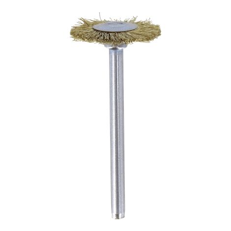 Dremel 535 Messingbürste - Zubehörsatz für Multifunktionswerkzeug mit 2 Messingbürsten Ø19mm zum Entrosten, Entgraten und Reinigen von Metall, Gold, Kupfer, Stahl, Blech, Messing u.v.m.
