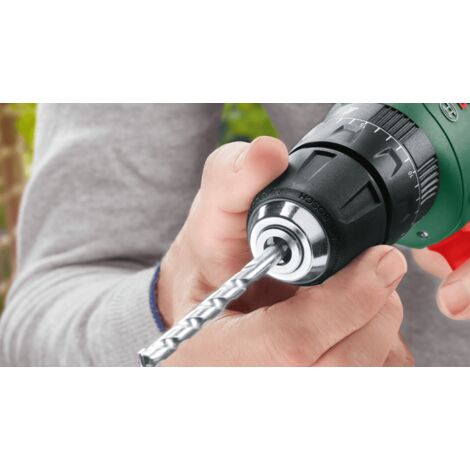 Bosch Akkuschrauber UniversalDrill 18V + 51tlg. Zubehör Set (2 Akku, 18 Volt System, SchraubØ in Holz 30 mm)