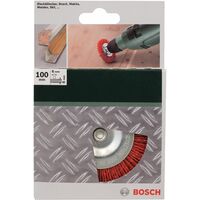 Bosch Scheibenbürsten für Bohrmaschinen – Nylondraht mit Korund Schleifmittel K80, 100 mm