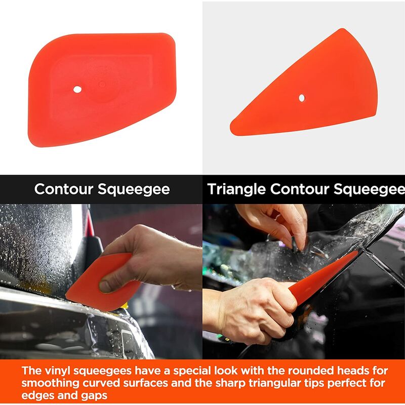 Zanch Kit Covering Outils De Fil De Fenêtre De Voiture Vinyle, Kit De