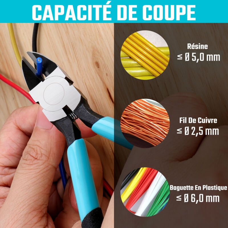 SPEEDWOX Pince à Bec Plat 12,7cm - Pince De Précision
