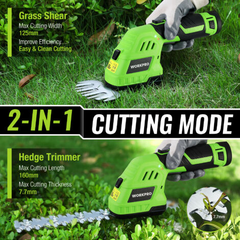 Cisailles électriques De Jardin Sans Fil - Batterie 2000mAh, Moteur Sans Balais, Coupe 30mm, Compteur LED, Cadeau