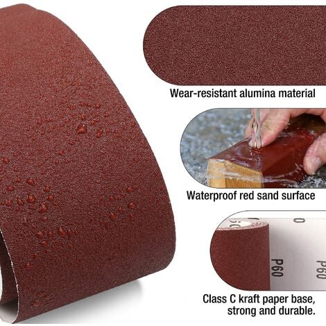 Viaky 61 Sheets 30 X 93mm 80 120 180 240 400 600 Sandpaper Assortment