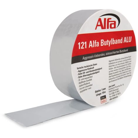 Butylband Silbergrau - Einseitig Klebendes Dichtband Für Rohre & Kanäle