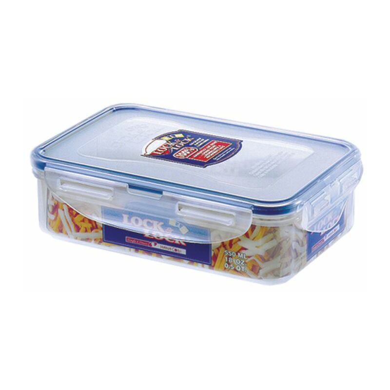 Lock & Lock Rectangle Airtight Food Storage Container 550ml HPL815