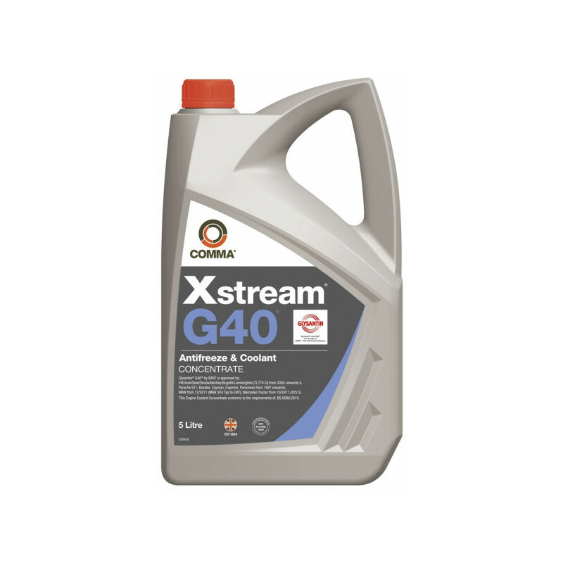 COMMA Xstream G40 Antifreeze & Coolant - Concentrated - 5 Litre - XSG405L