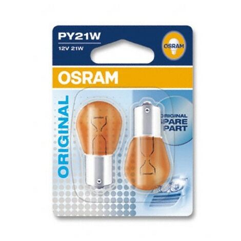 OSRAM Standard Bulbs - PY21W 12V 21W (581) Amber BAU15s - 7507-02B