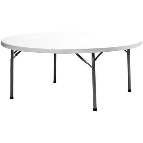 ZOWN Planet180 Round Folding Table 6ft Grey - DW163