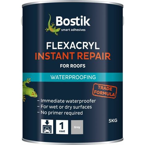 Bostik Flexacryl Instant Waterproof Compound 1kg Grey - 30811953