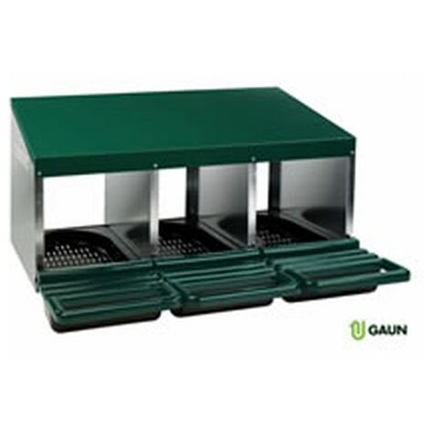 13.94 KG Gaun Laying Nest 3 Compartments Plastic Tray GAU0252 