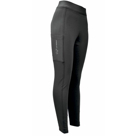 Whitaker Clitheroe Riding Tights Child Black - Age 11 - 12 Black Child
