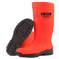 B-Dri Footwear FULL SAFETY FLUORO WELLINGTON BOOT OR 10/44 (Pair)