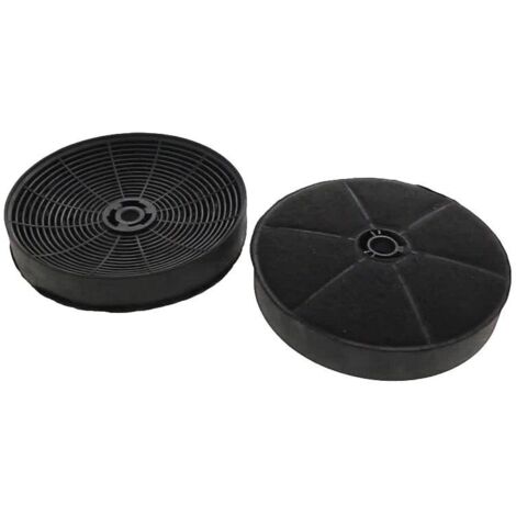 Lot de 2 filtres à charbon pour hotte – Diamètre 165 mm – Remplacement tous les 6 mois – Compatible modèles Airlux et Glem - CR750