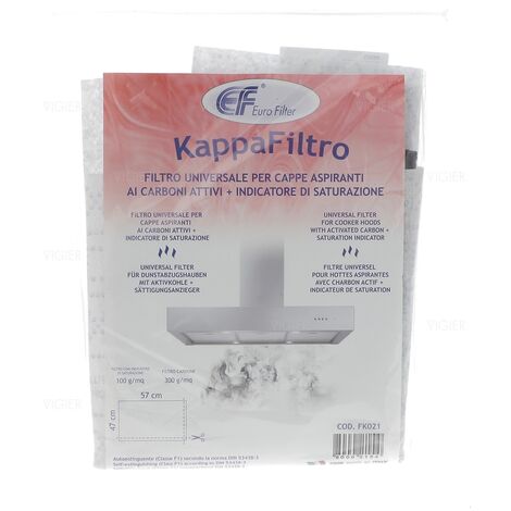 Filtre a charbon actif universel hottes aspirantes FK021 FK021 Eurofilter (1/2)