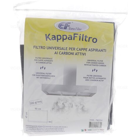 Filtre a charbon universel hottes aspirantes FK024 FK024 Eurofilter