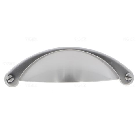 Poignee de meuble poignee coquille coloris acier inox POIGNEE343 Hafele (1/5)