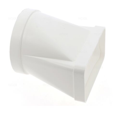 Raccord gaine plate vers gaine Ronde 180x90mm vers 150mm 6401026 Roblin