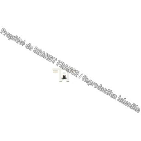 Clips glace superieur gauche pour four Brandt AS0053975 (1/3)