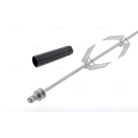 Broche tournebroche 6mm x 6mm carré 90cm de long – Charge maximale 10kg – BROCHE900 – Compatible avec cardans