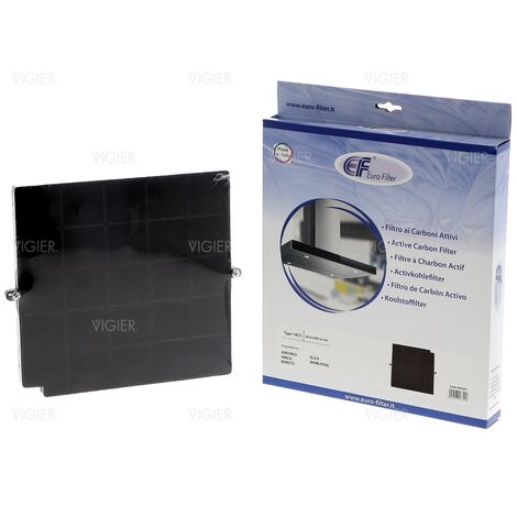 Filtre à charbon pour hotte Airforce FKS424 – Dimensions 263x258mm – Épaisseur 16mm – Remplacement tous les 3 mois – Euro Filter