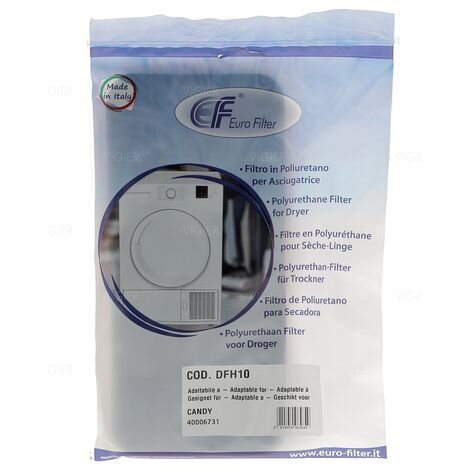 Filtre éponge condensateur sèche-linge Candy - BM-ELECTROMENAGER