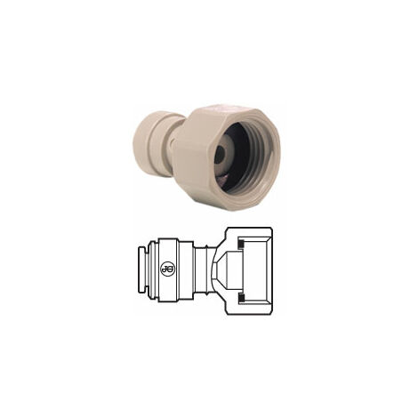 Raccord de tuyau, universal réfrigérateur & congélateur (style américain) -  6 mm (droite)