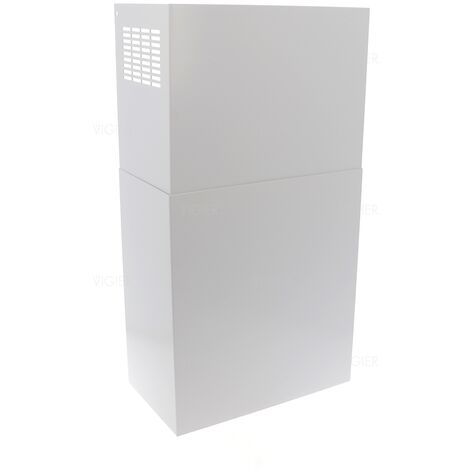 Cheminée hotte Verso 40/78cm KCQAN00B – Blanc – Largeur 34,9cm – Installation rapide pour extraction optimale des fumées – Falmec