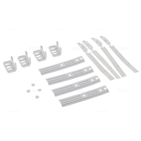 Whirlpool – Kit de glissières universel pour réfrigérateur C00312150 – Compatible avec plusieurs modèles – Installation sans vis de montage