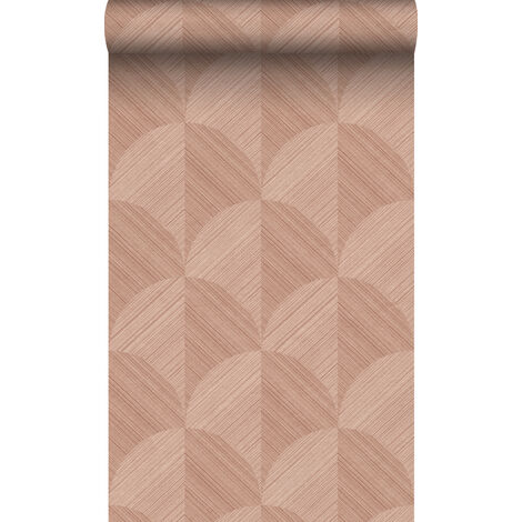 papier peint effet 3D rose terracotta  - Origin Wallcoverings (1/5)