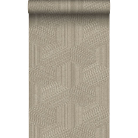 papier peint graphique 3D beige - Origin Wallcoverings (1/5)