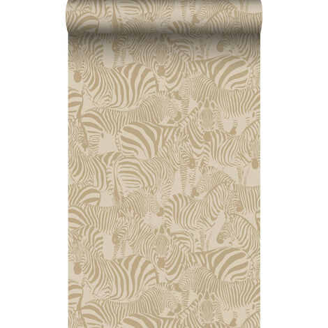 papier peint zèbres beige  - Origin Wallcoverings