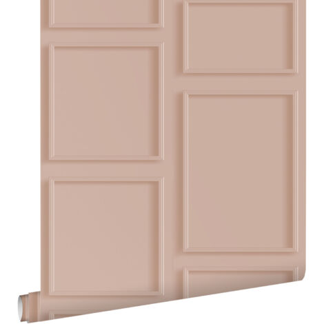 papier peint lambris vieux rose - ESTAhome (1/5)