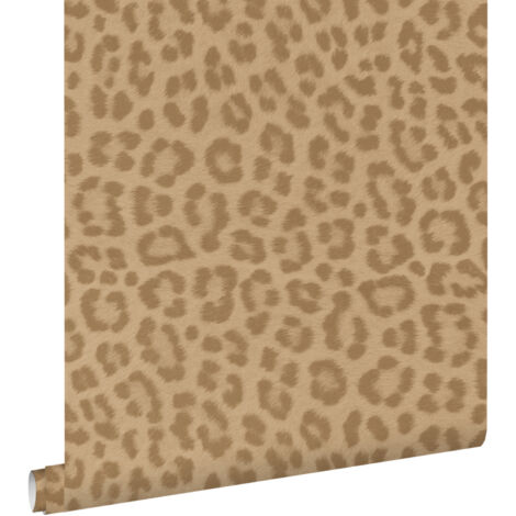 papier peint peau de léopard marron clair  - ESTAhome (1/5)