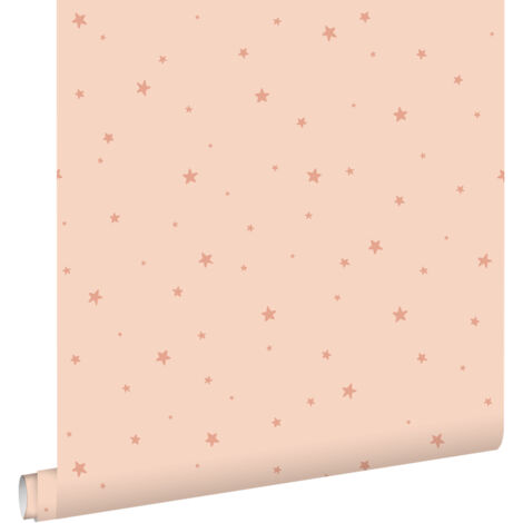 papier peint petites étoiles rose clair - ESTAhome (1/5)