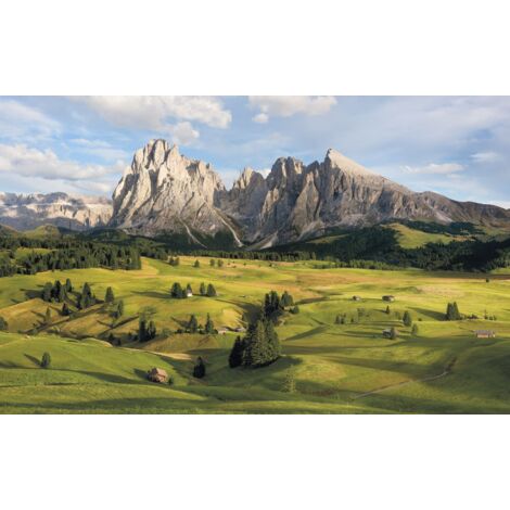 papier peint panoramique Alpes vert  - Sanders & Sanders