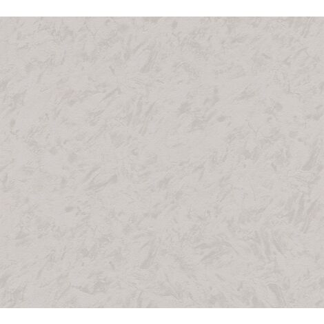 Papier peint gris aspect crépi Tapisserie grise moderne pour salon et bureau Papiers peints intissés unis pour chambre (1/5)