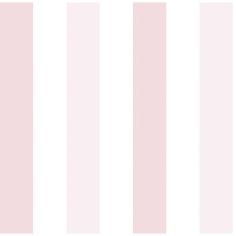 papier peint à rayures rose clair et blanc  - Sanders & Sanders