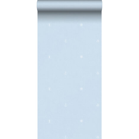 papier peint symboles bleu - Sanders & Sanders (1/5)