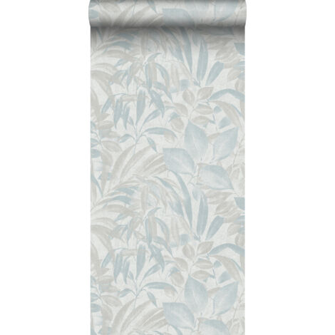 papier peint feuilles bleu gris  - Sanders & Sanders (1/5)