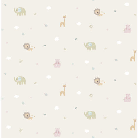 papier peint animaux vert clair  - Sanders & Sanders (1/3)
