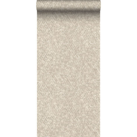 papier peint lignes graphiques sable beige - Sanders & Sanders (1/5)